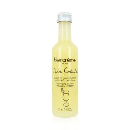 Granité de douche exfoliant Piña colada 75mL : Gel douche à la noix de coco et à l'ananas - 2 en 1 avec action exfoliante et nettoyante - fabriqué en France