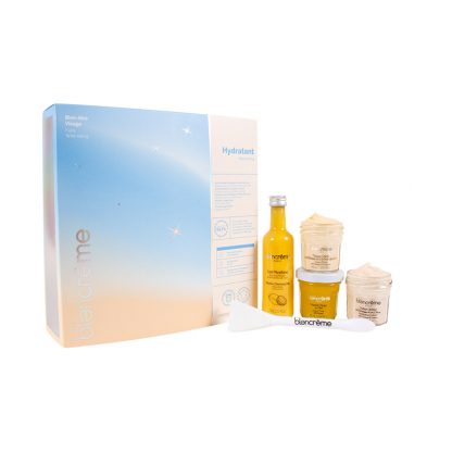 Coffret visage hydratation et pinceau applicateur